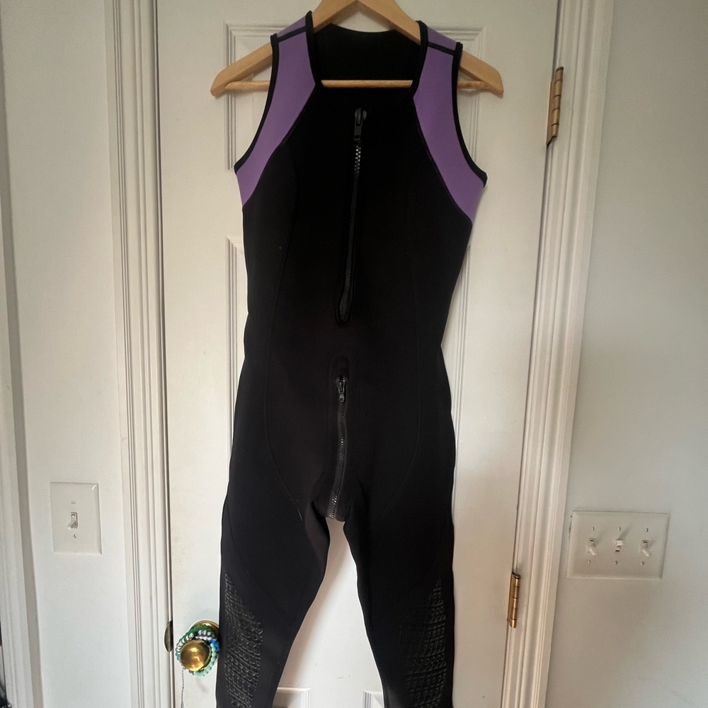 Women's Black and Purple Wetsuit Farmer Jane Overall